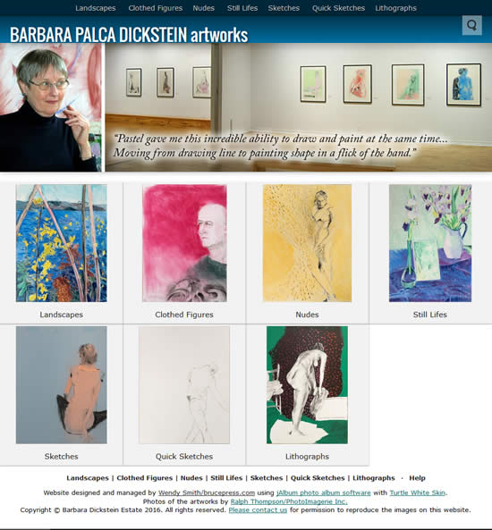 Barbara Dieckstein artworks website