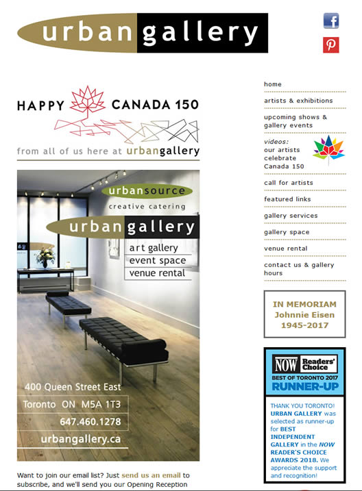 Urban Gallery website